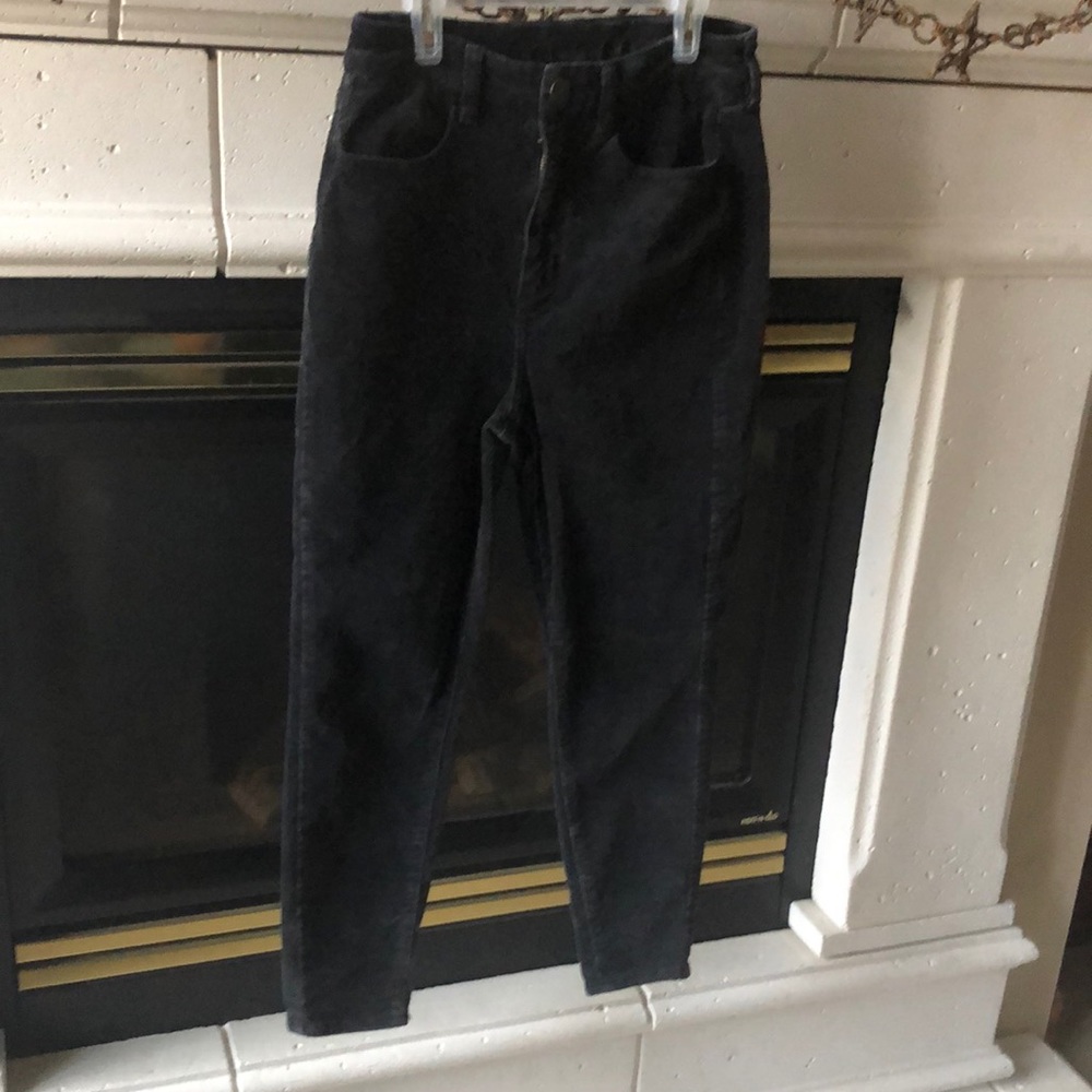 American Eagle black corduroy stretch skinny jeans